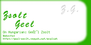 zsolt geel business card